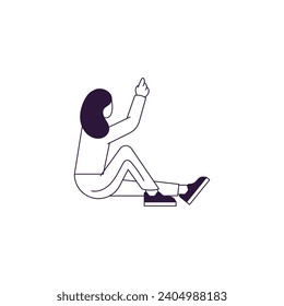 coloring vector communication poses illustration