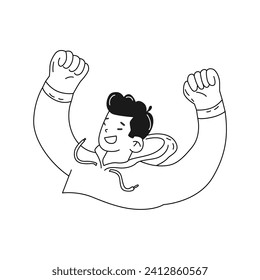 coloring vector set of people working vector