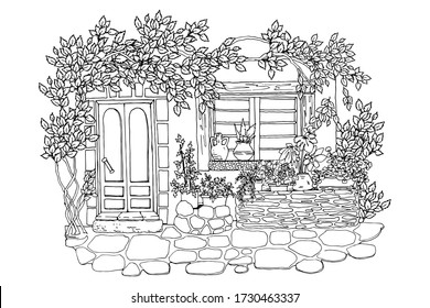 8,926 Sketch window with flowers Images, Stock Photos & Vectors ...