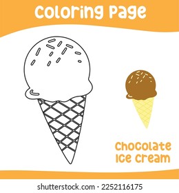 Coloring worksheet. Educational activity for children. Kids educational game. Vector file.