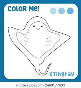 Colorear página de hoja de cálculo. Hoja de trabajo para colorear imprimible educativo. Ilustración vectorial.