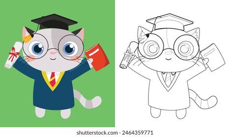 Colorear página de hoja de cálculo. Hoja de trabajo para colorear imprimible educativo. Página de actividad imprimible para niños. Juego de aprendizaje. archivo de Vector.