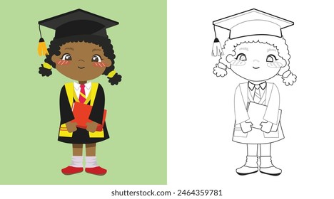Coloring worksheet page. Educational printable coloring worksheet. Printable activity page for kids. Learning Game. Vector file.