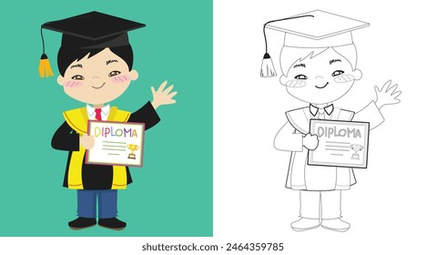 Colorear página de hoja de cálculo. Hoja de trabajo para colorear imprimible educativo. Página de actividad imprimible para niños. Juego de aprendizaje. archivo de Vector.
