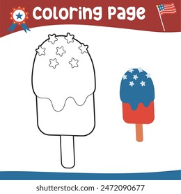 Coloring worksheet page. Educational printable coloring worksheet. Printable activity page for kids. Learning Game. Vector file.