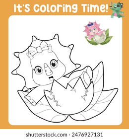 Coloring worksheet page. Educational printable coloring worksheet. Printable activity page for kids. Learning Game. Vector file.