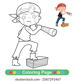 Coloring worksheet page. Educational printable coloring worksheet. Printable activity page for children 