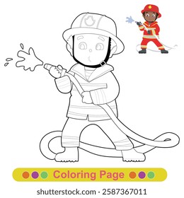 Coloring worksheet page. Educational printable coloring worksheet. Printable activity page for children 