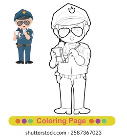 Coloring worksheet page. Educational printable coloring worksheet. Printable activity page for children 