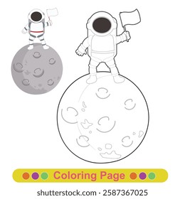 Coloring worksheet page. Educational printable coloring worksheet. Printable activity page for children 