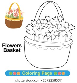 Coloring worksheet page. Educational printable coloring worksheet. Printable activity page for children 