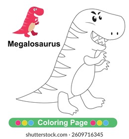Coloring worksheet page. Educational printable coloring worksheet. Printable activity page for children 