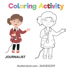 Coloring worksheet page. Educational printable coloring worksheet. Printable activity page for children 