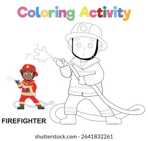 Coloring worksheet page. Educational printable coloring worksheet. Printable activity page for children 