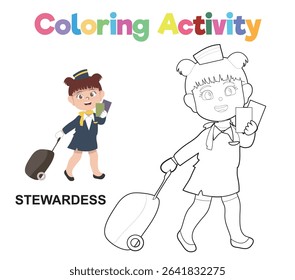 Coloring worksheet page. Educational printable coloring worksheet. Printable activity page for children 