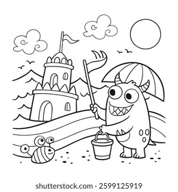 coloring-book-page , this is a editable file.