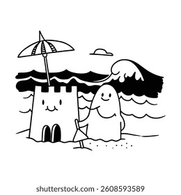 coloring-book-page, this is a editable file.