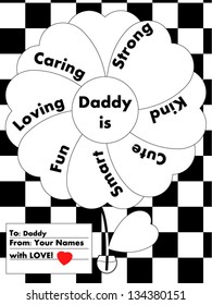color-it-yourself love letter to daddy