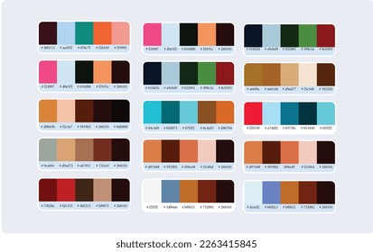 Colorium colorful color palette set, beings in nature reference journeys. It is a broad general purpose and can be used for interior design, digital publishing, digital design etc. you can use fields.