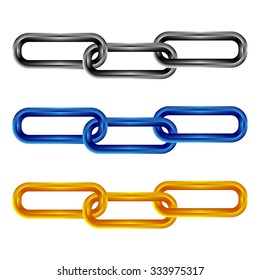 Colorized chain links