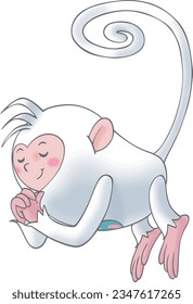 Colorkey Monkey Future,Enthusiastic and lively, happy, lost, angry and never concealed, no one can restrain his mood.