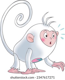 Colorkey Monkey Future,Enthusiastic and lively, happy, lost, angry and never concealed, no one can restrain his mood.