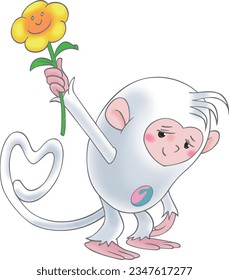 Colorkey Monkey Future,Enthusiastic and lively, happy, lost, angry and never concealed, no one can restrain his mood.