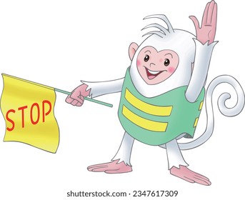 Colorkey Monkey Future,Enthusiastic and lively, happy, lost, angry and never concealed, no one can restrain his mood.