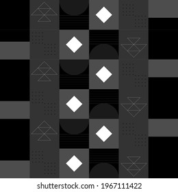 Colorless Abstract background sameless pattern vector illustration.