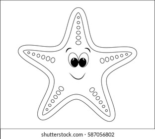 3,273 Starfish coloring page Images, Stock Photos & Vectors | Shutterstock