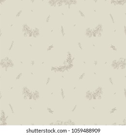 Colorpage floral background with leaves, birds and flowers pattern, vector illustration. Seamless vector pattern.