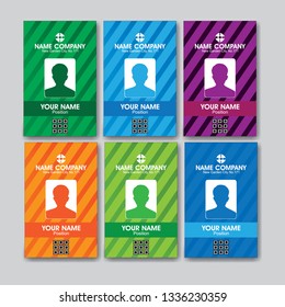 Colorpul Employee ID Card Design Template modern