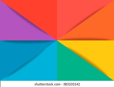 Colorrful modern background Flat design