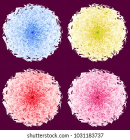 Colorrul flower.Vector illustration