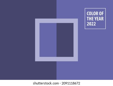 The colors of 2022 are very peri. Concept of trendy colors in geometric shape. Composition for covers of books, posters, flyers, magazines.