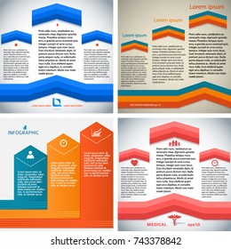 Colors abstract line background corporate concepts with triangle. Set vector illustration EPS 10 for business workflow layout, web banner template, page magazine, brochure design elements