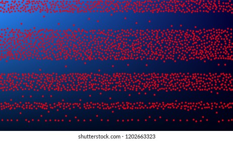 Colors of American Flag. USA Independence Day.  . Invitation Background. Banner, Christmas and New Year card, Postcard, Packaging, Textile Print.