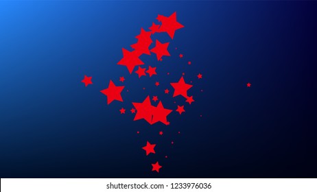 Colors of American Flag. USA Independence Day.  . Invitation Background. Banner, Christmas and New Year card, Postcard, Packaging, Textile Print.