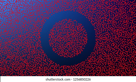 Colors of American Flag. USA Independence Day.  . Abstract Background with Many Random Falling Stars Confetti on Blue Background. 