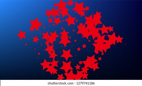 Colors of American Flag. USA Independence Day.  . Invitation Background. Banner, Christmas and New Year card, Postcard, Packaging, Textile Print.