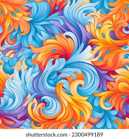 Colors of Autumn Seamless Pattern