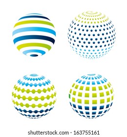 colors balls over white background vector illustration 