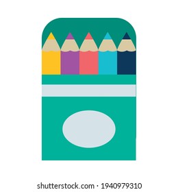 colors box on white background