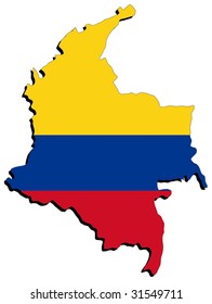 5,166 Colombia map flag Images, Stock Photos & Vectors | Shutterstock