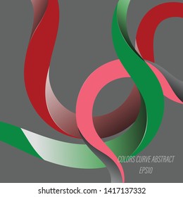 Colors curve abstract vector design wallpaper backgrounds