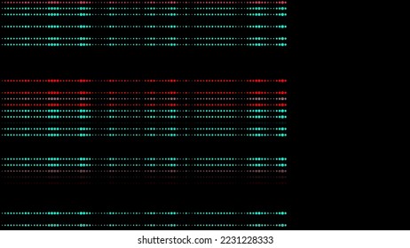 Colors dots texture with noise effect. Vector abstract halftone background. Security storage data. Sorting and analysis digital data. Digital screen with matrix or binary code.