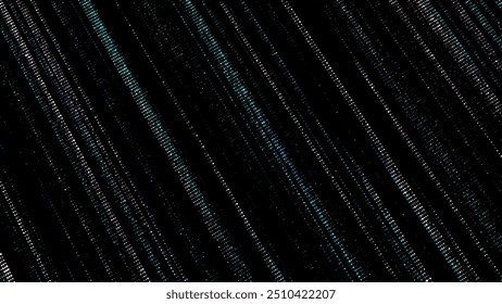 Textura de pontos coloridos com efeito de ruído. Fundo de meio-tom abstrato. Tela de fundo de falha de vetor. Tela digital com matriz ou código binário.