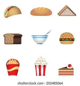 Colors fast food icon