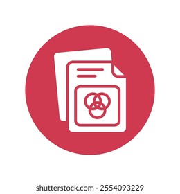Colors File vector Glyph Cricle Icon.Eps file 10