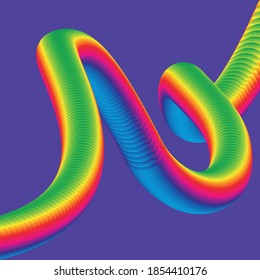 The colors of the gay and lesbian community. Rainbow ribbon. LGBT pride.